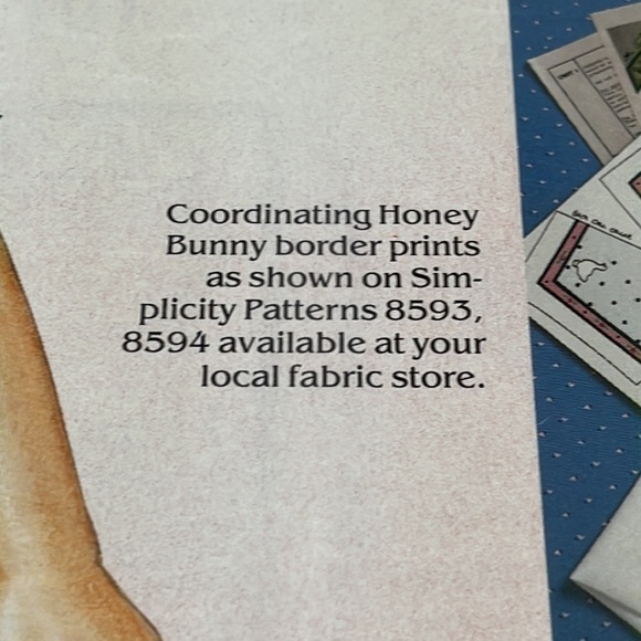 1988 Honey Bunny Kids Designer Collar Kit Daisy Kingdom Country Blue Ducks #5025 - Picture 5 of 9